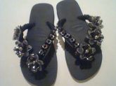 chinelos bordados